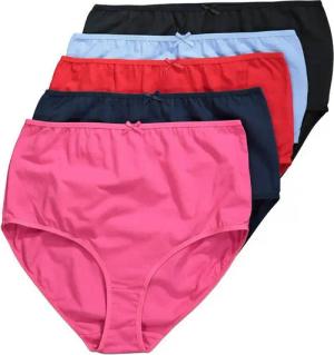 Ulla Popken Slip Maxislips 5er-Pack einfarbig