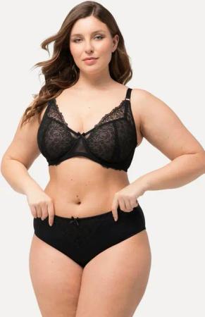 Ulla Popken Slip Midislip Spitzen-Einsatz