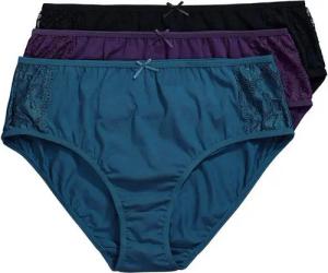 Ulla Popken Slip Midislips 3er-Pack seitlich mit Spitze