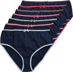 Ulla Popken Slip Midislips 7er-Pack farbige Einfassungen