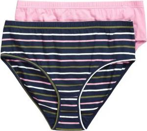 Ulla Popken Slip Slips 2er-Pack uni/Ringel Biobaumwolle