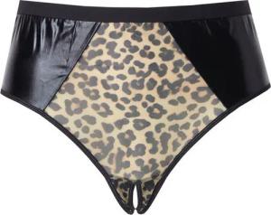 Ulla Popken Slip String Leopard Ouvert