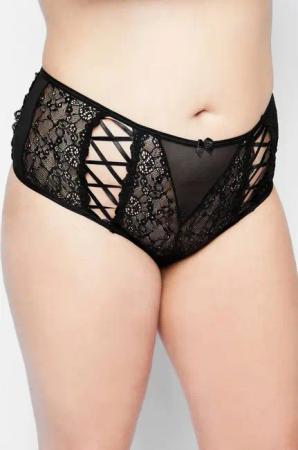 Ulla Popken Slip Stringpanty High Waist Ouvert