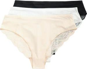 Ulla Popken Slip TRUYOU Brazil-Slips 3er-Pack Spitzen-Rückseite