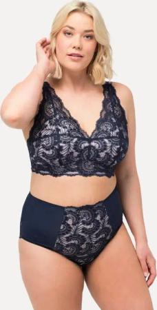 Ulla Popken Slip TRUYOU Maxislip Blütenspitze Mikrofaser