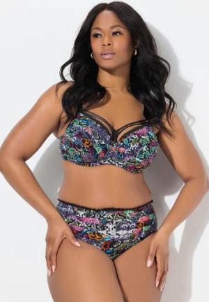 Ulla Popken Slip TruYou Midislip Animalmuster Mikrofaser