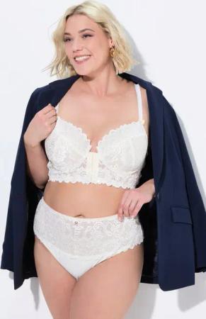 Ulla Popken Slip TRUYOU String-Panty Spitze High Waist