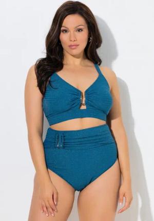 Ulla Popken Soft-BH Bikini Glitter Softcups Zierspange