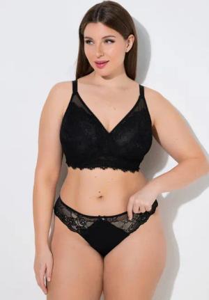 Ulla Popken Soft-BH Bralette Spitze ohne Bügel