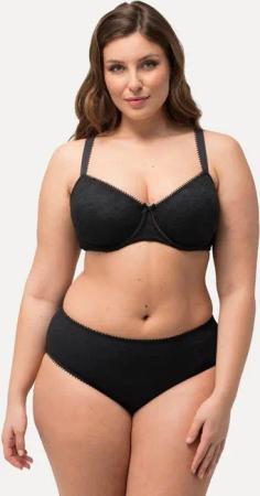 Ulla Popken Soft-BH Bügel-BH Spacer-Cups Jaccquardmuster Cup B - E