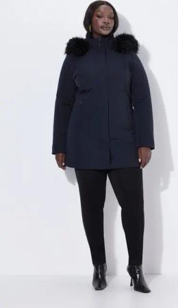 Ulla Popken Softshelljacke Funktionsjacke wasserdicht Kapuze Zipptaschen