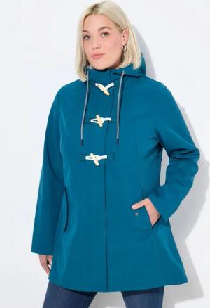 Ulla Popken Softshelljacke HYPRAR Softshelljacke wasserabweisend Knebelknöpfe