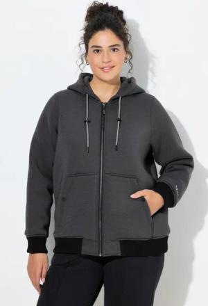 Ulla Popken Softshelljacke Softshelljacke wasserabweisend Steppfutter Kapuze
