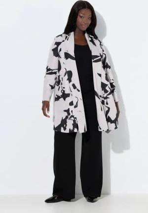 Ulla Popken Sommerjacke Longjacke Schalkragen offene Form asymmetrisch