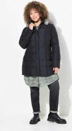 Ulla Popken Steppjacke HYPRAR Funktions-Steppjacke wasserabweisend Kapuze