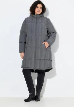 Ulla Popken Steppmantel HYPRAR Leichtstepp-Mantel Kapuze