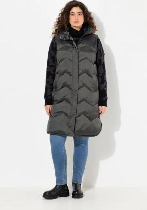 Ulla Popken Steppweste HYPRAR Funktions-Steppweste Kapuze Stehkragen