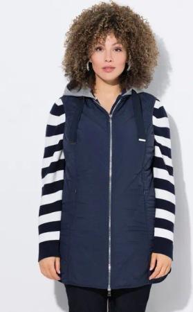 Ulla Popken Steppweste HYPRAR Funktions-Steppweste wasserabweisend Kapuze