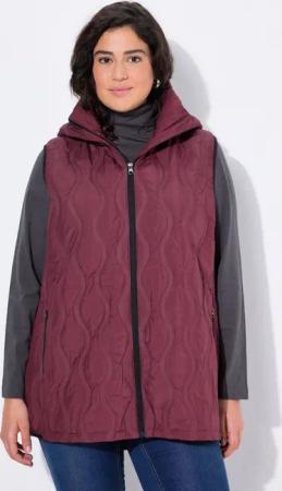 Ulla Popken Steppweste HYPRAR Laserstepp-Weste wasserabweisend Kapuze