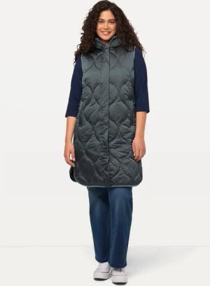 Ulla Popken Steppweste HYPRAR Long-Steppweste wasserabweisend