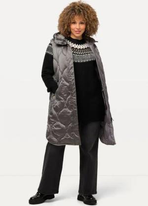 Ulla Popken Steppweste HYPRAR Long-Steppweste wasserabweisend