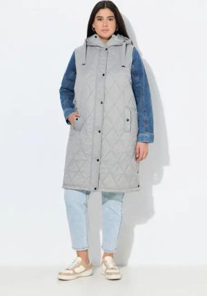 Ulla Popken Steppweste HYPRAR Long-Steppweste wasserabweisend