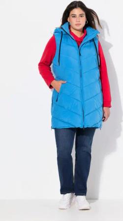 Ulla Popken Steppweste HYPRAR Long-Steppweste wasserabweisend