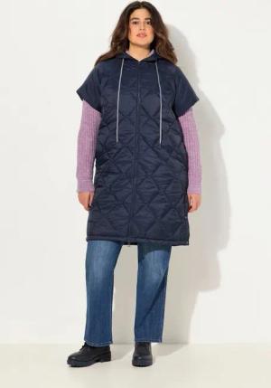 Ulla Popken Steppweste HYPRAR Steppweste Tunnelzug 2-Wege-Zipper recycelt