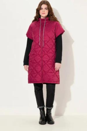 Ulla Popken Steppweste HYPRAR Steppweste Tunnelzug 2-Wege-Zipper recycelt