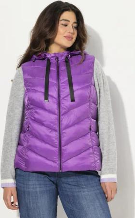 Ulla Popken Steppweste HYPRAR Steppweste wasserabweisend Kapuze abnehmbar