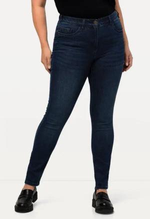 Ulla Popken Stretch-Hose Skinnyjeans Sarah schmale 5-Pocket-Form High Waist