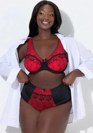 Ulla Popken Stringpanty String-Panty Stickerei Mikrofaser