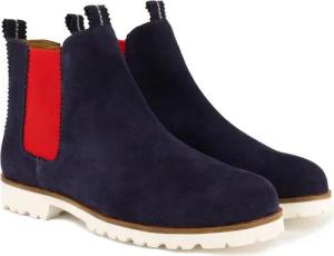 Ulla Popken Suede-Chelseaboots Wechselfußbett Weite H Stiefel