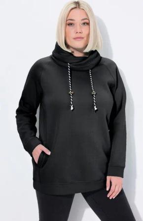 Ulla Popken Sweatshirt Bis 64 Sweatshirt mit Stehkragen Pullover