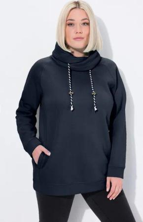 Ulla Popken Sweatshirt Bis 64 Sweatshirt mit Stehkragen Pullover