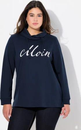 Ulla Popken Sweatshirt Sweatshirt Moin Stehkragen Langarm