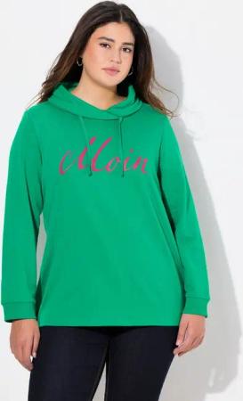 Ulla Popken Sweatshirt Sweatshirt Moin Stehkragen Langarm