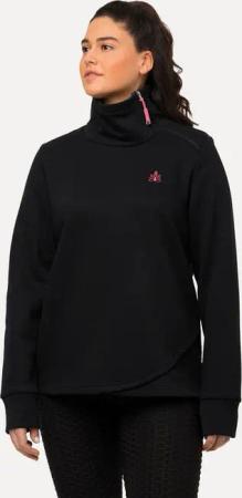 Ulla Popken Sweatshirt Sweatshirt Stehkragen Zipper Mandala Langarm