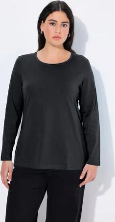 Ulla Popken T-Shirt bis 64 Oberteil Langarmshirt Basic Langarm