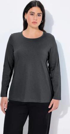 Ulla Popken T-Shirt bis 64 Oberteil Langarmshirt Basic Langarm