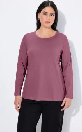 Ulla Popken T-Shirt bis 64 Oberteil Langarmshirt Basic Langarm