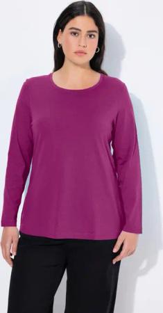 Ulla Popken T-Shirt bis 64 Oberteil Langarmshirt Basic Langarm