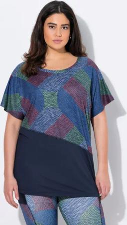 Ulla Popken T-Shirt Funktionsshirt oversized Halbarm recycelt