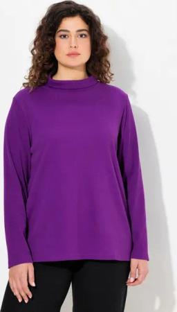 Ulla Popken T-Shirt Shirt Rollkragen Classic Langarm