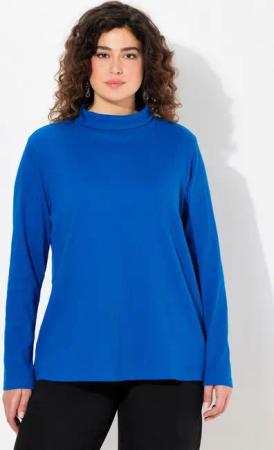 Ulla Popken T-Shirt Shirt Rollkragen Classic Langarm