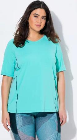 Ulla Popken T-Shirt T-Shirt UV-Schutz 50+ V-Ausschnitt Halbarm