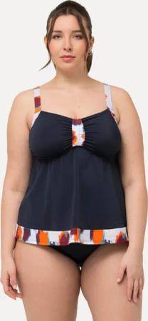 Ulla Popken Tankini Tankini Fleckenmuster Softcups Träger verstellbar