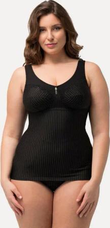 Ulla Popken Unterhemd Shaping-Hemd Nadelstreifen ohne BH tragbar