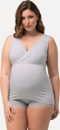 Ulla Popken Unterhemd Unterhemd mit Stillfunktion Schwangerschaft