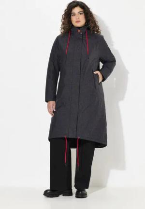 Ulla Popken Wintermantel HYPRAR Funktionsmantel wasserdicht Kapuze recycelt